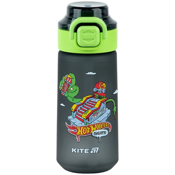 Пляшечка для води, 560 мл, Hot Wheels чорна, HW25-1213 Kite