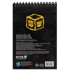 Блокнот пласт обкл., спіраль А6, 48арк., нелінований Transformers TF26-196 Kite