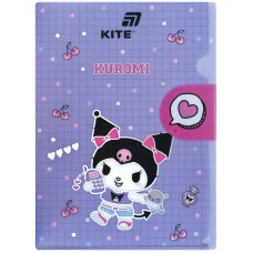 Папка-куточок з клапаном А4, HK25-248-1 Kuromi