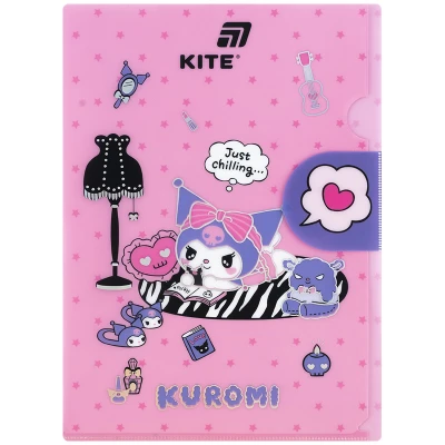 Папка-куточок з клапаном А4, HK25-248-2 Kuromi