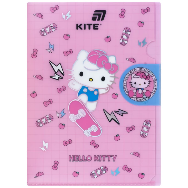 Папка-куточок з клапаном А4, HK25-248-4 Hello Kitty