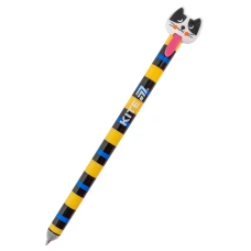 Ручка гелева автоматична пиши-стирай Cats, синя, K25-027 Kite