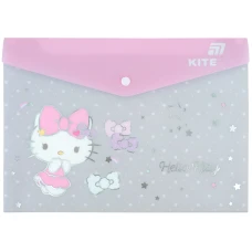 Папка на кнопці А4, HK25-244-5 Hello Kitty