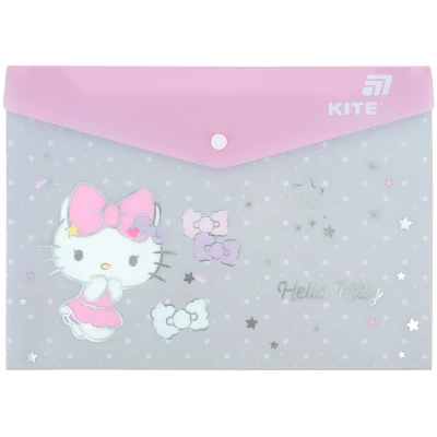Папка на кнопці А4, HK25-244-5 Hello Kitty