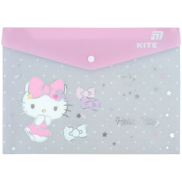 Папка на кнопці А4, HK25-244-5 Hello Kitty