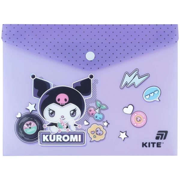 Папка на кнопці А5, HK25-245-1 Kuromi