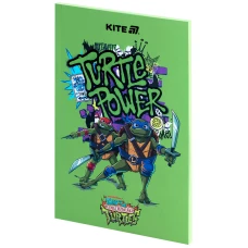 Блокнот термобіндер А5 64арк. нелінований, Ninja Turtles NT25-193-1 Kite