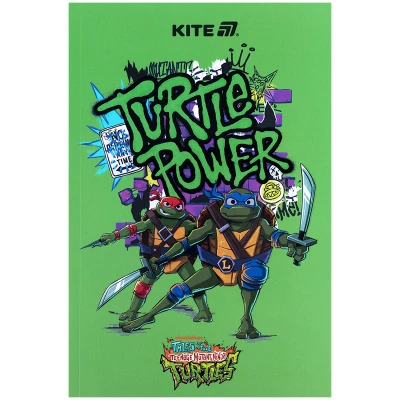 Блокнот термобіндер А5 64арк. нелінований, Ninja Turtles NT25-193-1 Kite