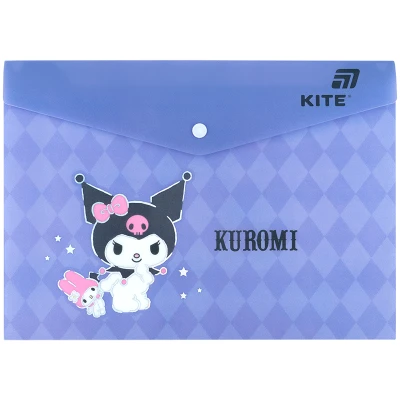 Папка на кнопці А4, HK25-244-1 Kuromi