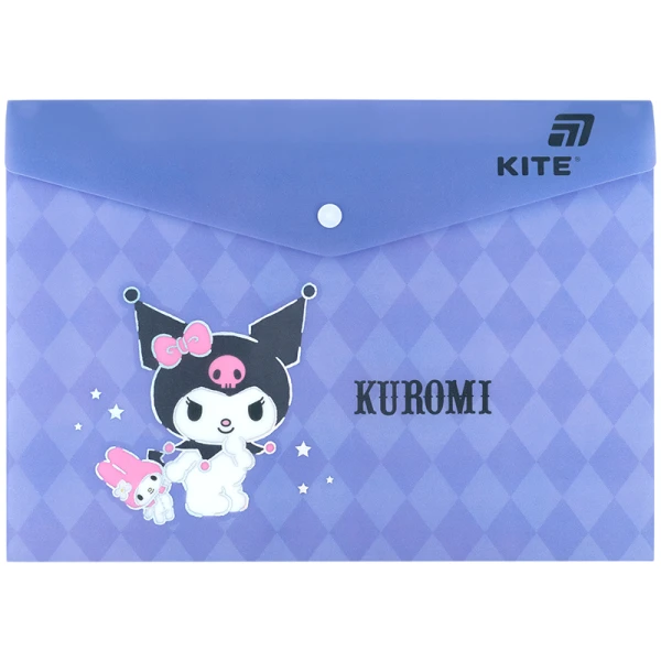 Папка на кнопці А4, HK25-244-1 Kuromi