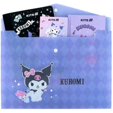 Папка на кнопці А4, HK25-244-1 Kuromi