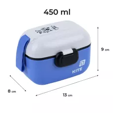 Ланчбокс 450 мл, синій, K25-1185-2 Kite