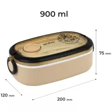 Ланчбокс 900 мл, бежевий, Harry Potter HP25-1180 Kite