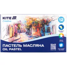 Пастель масляна, 12 кольорів Creative K-200-12 Kite