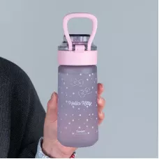 Пляшечка для води, 560 мл, Hello Kitty сіра, HK25-1213 Kite