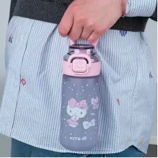 Пляшечка для води, 560 мл, Hello Kitty сіра, HK25-1213 Kite