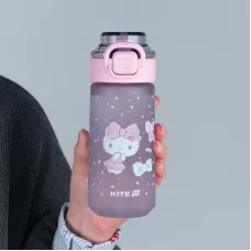Пляшечка для води, 560 мл, Hello Kitty сіра, HK25-1213 Kite
