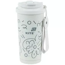 Термокружка 550 мл, біла, K25-1226-3 Kite