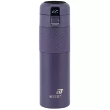 Термос з термодатчиком 450 мл, фіолетовий K25-1227-3 Kite