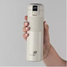 Термос з термодатчиком 450 мл, бежевий K25-1227-1 Kite