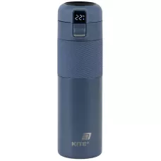 Термос з термодатчиком 450 мл, синій K25-1227-2 Kite