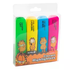 Маркер Highlighter, набір з 4-х кол., Garfield GF25-444 Kite
