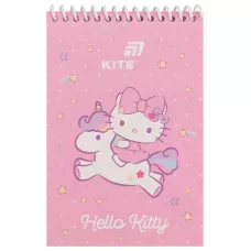 Блокнот пласт обкл., спіраль, А6, 48арк., нелінований Hello Kitty HK26-196-1 Kite