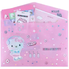 Папка на кнопці А4, HK25-244-4 Hello Kitty