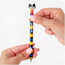 Ручка гелева автоматична пиши-стирай Cats, синя, K25-027 Kite