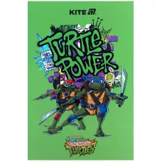 Блокнот термобіндер А5 64арк. нелінований, Ninja Turtles NT25-193-1 Kite