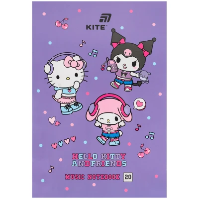 Зошит для нот А4, 20арк, Hello Kitty HK26-404 Kite