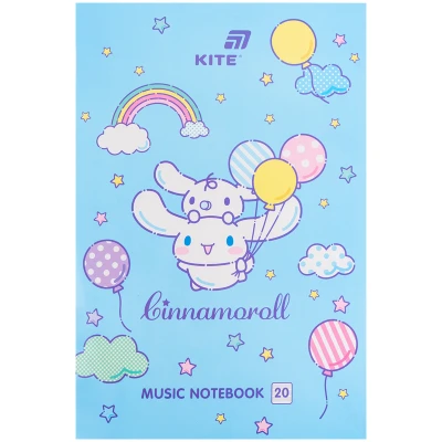 Зошит для нот А4, 20арк, Cinnamoroll CR26-404 Kite
