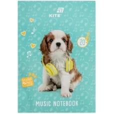 Зошит для нот А4, 20арк, Studio Pets SP26-404 Kite