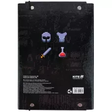 Папка для зошитів В5 на гумці картон, Pixel Game K25-210-2 Kite