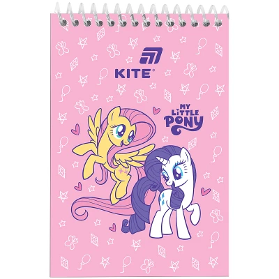 Блокнот пласт обкл., спіраль А6, 48арк., нелінований My Little Pony LP26-196 Kite