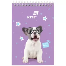 Блокнот пласт обкл., спіраль, А6, 48арк., нелінований Studio Pets SP26-196 Kite