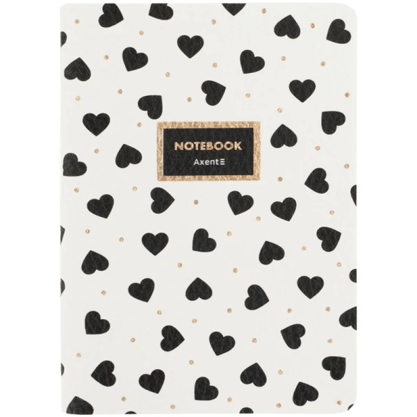 Книга записна A6, 60 арк. кліт., Black&White, 8711-7-A