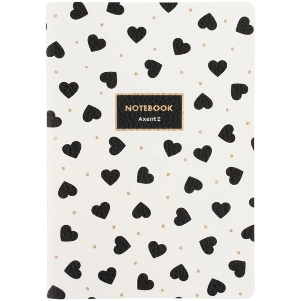 Книга записна A5, 60 арк. кліт., Black&White, 8710-7-A