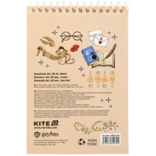 Блокнот пласт обкл., спіраль А6, 48арк., нелінований Harry Potter HP26-196 Kite
