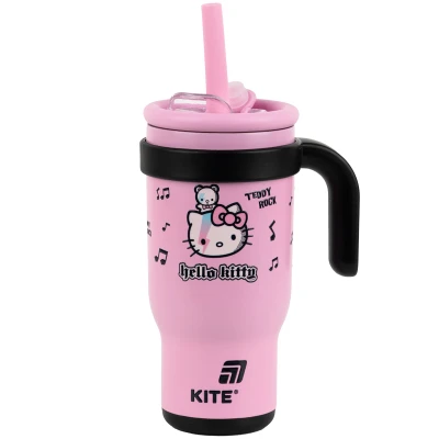 Термокружка з трубочкою, 530мл, Hello Kitty HK25-1266 Kite