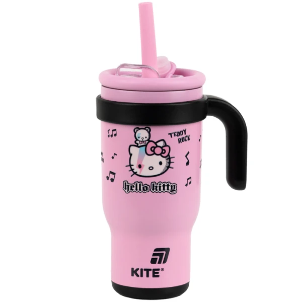 Термокружка з трубочкою, 530мл, Hello Kitty HK25-1266 Kite