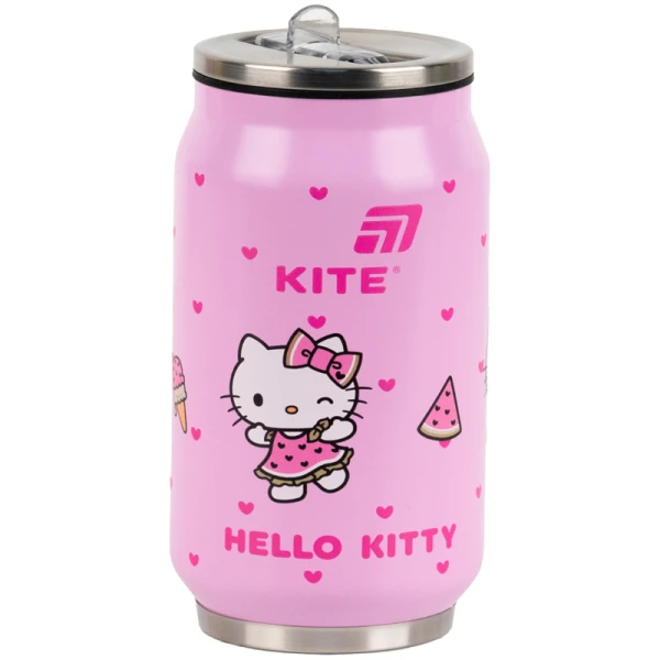 Термочашка з трубочкою, 350мл Hello Kitty HK25-1263 Kite