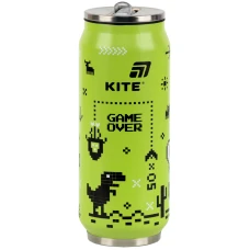 Термочашка з трубочкою, 500мл, Game over K25-1264-1 Kite
