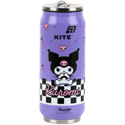 Термочашка з трубочкою, 500мл Kuromi HK25-1264 Kite