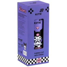Термочашка з трубочкою, 500мл Kuromi HK25-1264 Kite