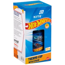 Термочашка з трубочкою, 350мл Hot Wheels HW25-1263 Kite