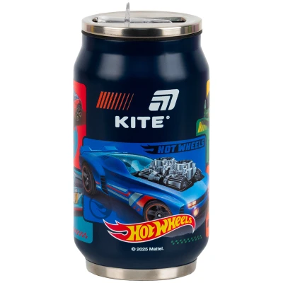 Термочашка з трубочкою, 350мл Hot Wheels HW25-1263 Kite