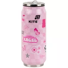 Термочашка з трубочкою, 500мл,  Angel K25-1264-2 Kite