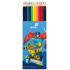 Олівці кольорові, 12 шт. Transformers TF26-051 Kite