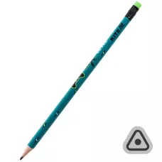 Олівець графітний з гумкою, тригранний Next Level K26-046-2 Kite